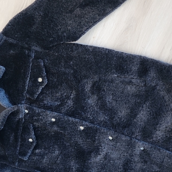 MICHAEL MICHAEL KORS Women's Fleece Shacket size medium color black - Picture 5 of 7